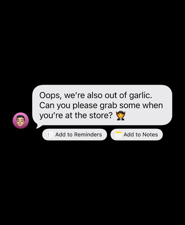 Suggestions in Messages and Mail